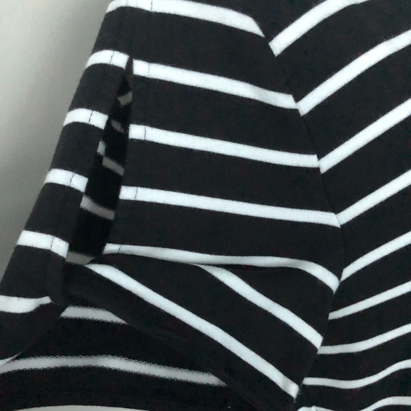 Talbots Striped Black & White Dress - Picture 2 of 5